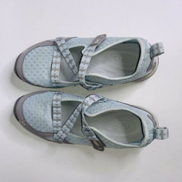 Womans Size 8 Ryka Kailee Maryjane Sneakers Shoes Mint Green & Gray - Picture 6 of 12